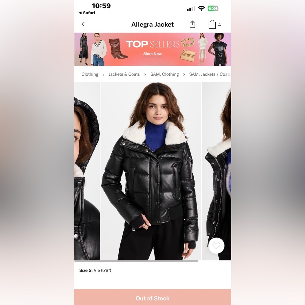 Sam NYC Allegra Bomber Coat